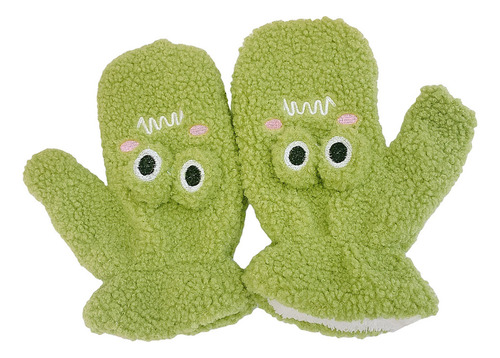 1 Par De Guantes Mullidos Con Dibujos Animados, Guantes CoLG