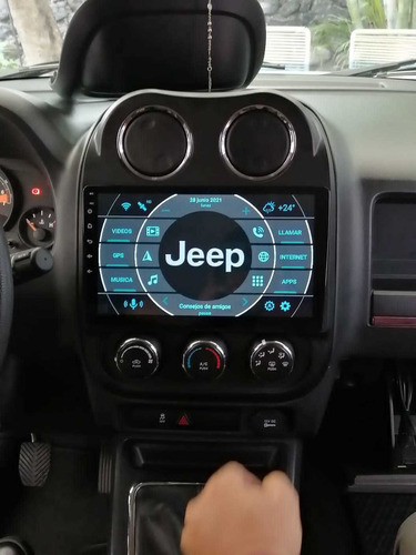 Imagen 3 de 10 de Autoestéreo Android 10' Jeep Compass 2008-2017 Gps Mapas Cam