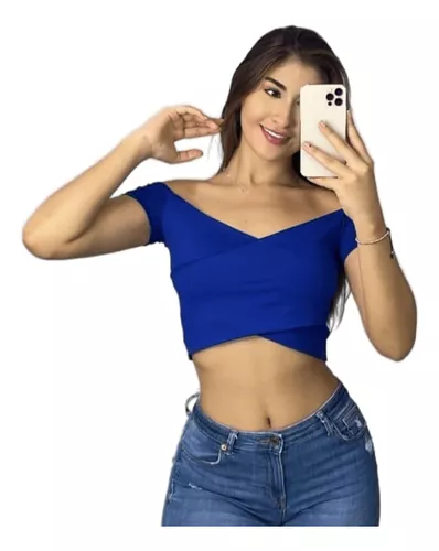 Crop Top Azul  MercadoLibre 📦