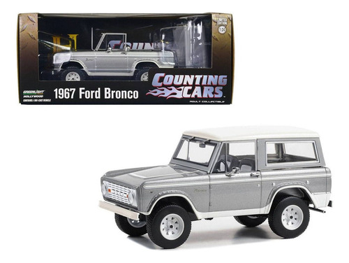Greenlight 1967 Ford Bronco 1:24 Color Plateado