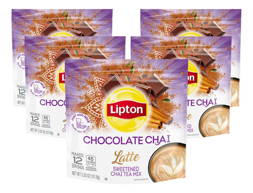 Lipton Chocolate Chai Con Especias Organicas, Anade Leche De