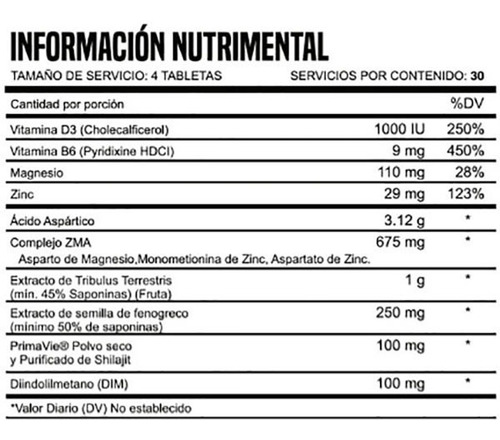 Vitaminas Diablo Testo 120 Tabs Diablo Power