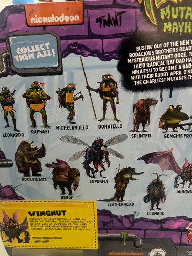 Wingnut Tmnt Caos Mutante Turtles Ninjas Mutant Mayhem (Usado)