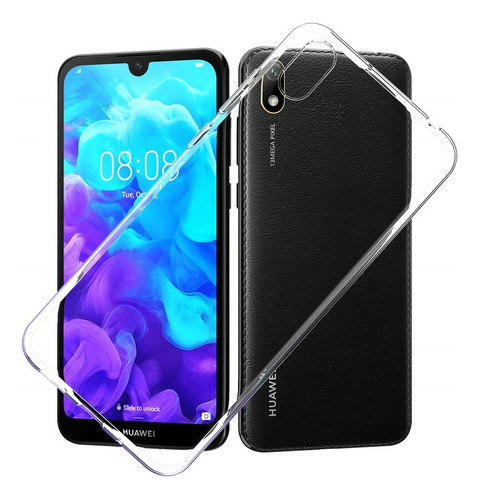 Funda Para Huawei Y5 2019 Tpu 100% Transparente Antishock