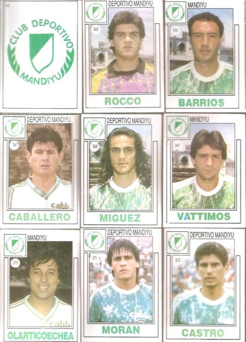 Mandiyú Futbol 92 1992 Completo + Escudo 15 Figuritas Nuevas