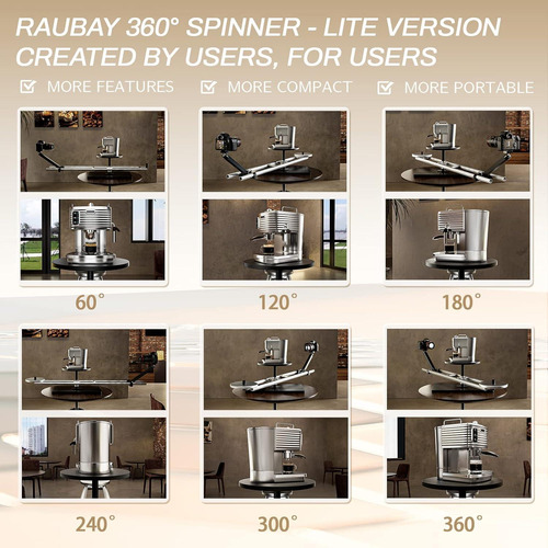 Plataforma Giratoria 360° Raubay Lite Para Fotografía Y