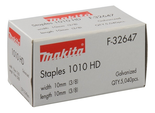 Imagen 2 de 2 de Corchetes Grapas F-32647 10mm-10mm T50 Makita 5040 Unid.