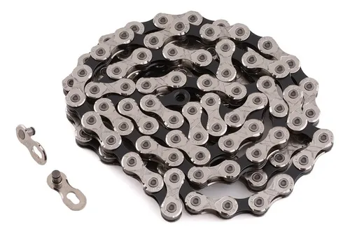 Cadena Kmc X10 Silver Black 10v Compatible Shimano Sram Color Plateado