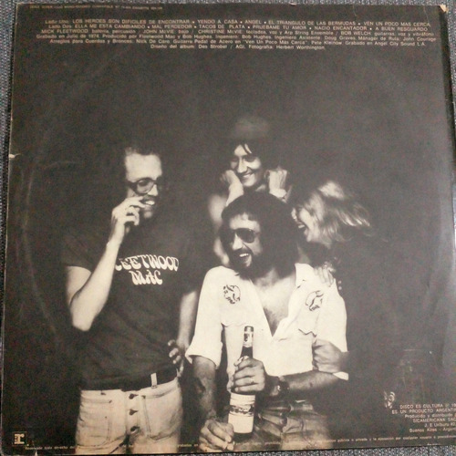 Fleetwood Mac - Heroes Are Hard To Find Vinilo Impecable1979 Estándar