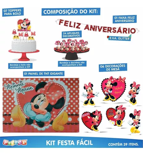 ENFEITE TOPPER PARA BOLO FESTA MICKEY - REGINA FESTAS - Loja do