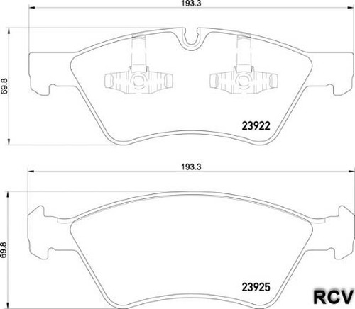 Balatas Disco  Delantera Para Mercedes Benz R350   2006