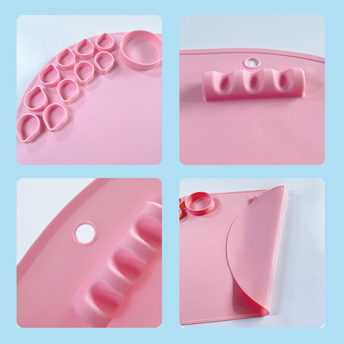 Tapete De Silicona Para Manualidades, Tapete De Pintura Rosa
