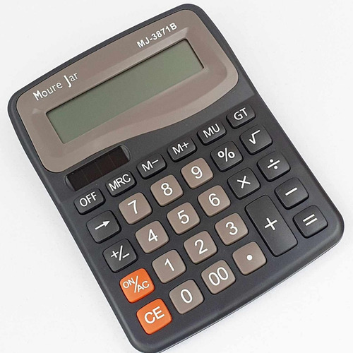 3 Calculadoras Grande C 12 Dig. De Mesa Balcão Escritório Mj