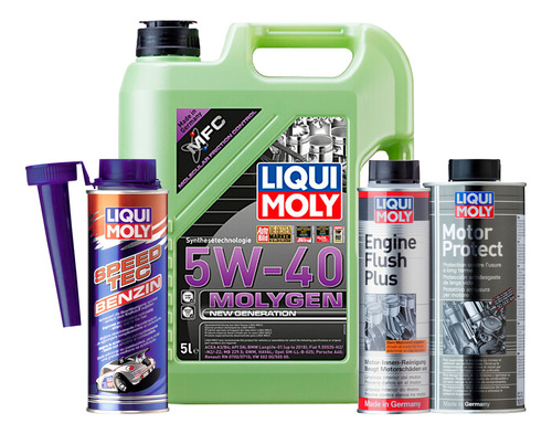 Set 4 Pzas 5w40 Motor Protect Speed Tec Liqui Moly C/ Regalo