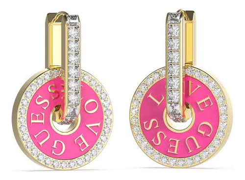 Aretes Dama Guess Eternal Love Color Oro Rosado Envío Gratis