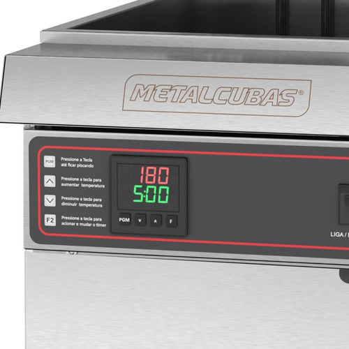 Fritadeira Industrial 380v Trifásic Água Óleo 30l Metalcubas