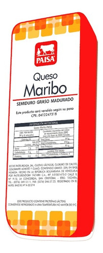 Barra Queso Maribo Paisa ( 3.2kg Aprox) 