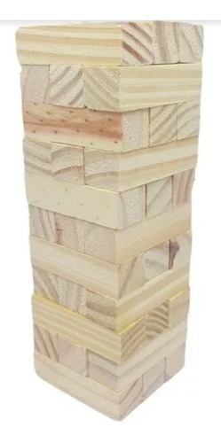 Jenga Yenga Juego De Ingenio En Madera 33 Piezas