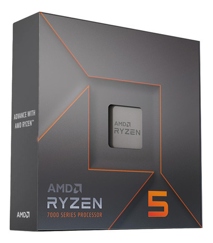 Procesador gamer AMD Ryzen 5 7600X 100-100000593WOF  de 6 núcleos y  5.3GHz de frecuencia con gráfica integrada