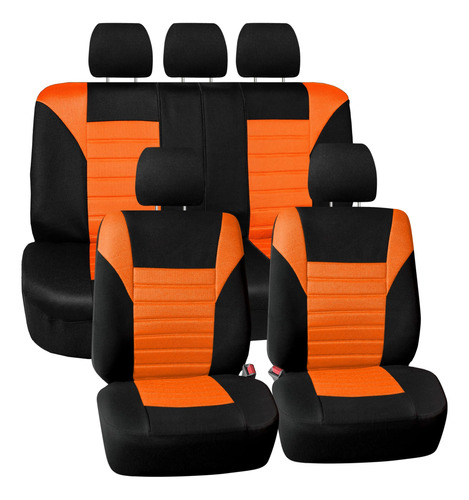 Fh Group Car Seat Covers Full Set 3d Air Mesh - Universal Fi