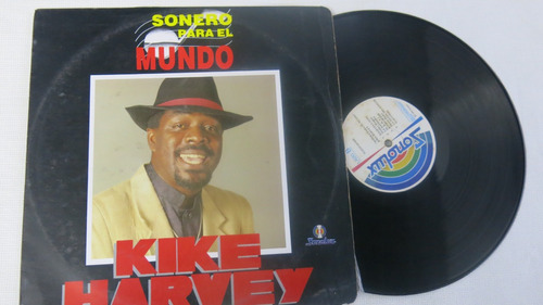 Vunyl Lp Acetato Disco Salsa Kike Harvey Sonero Para  Mundo