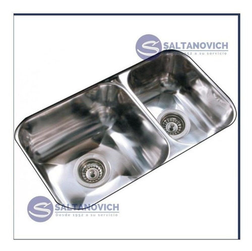 Bacha Cocina Johnson Doble R67/18 63 X 34 X 18 Cm Acero Inox