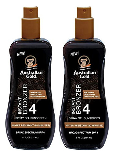 Australiano Oro Spf #04 Gel De Aerosol Con Bronceador Vhouu