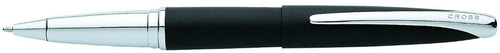 Cross Atx Basalt Black Selectip Rollerball Pen With Chrome.