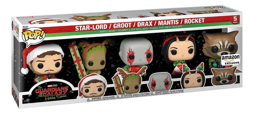 Funko Pop Guardianes De La Galaxia 5 Pack Navideño