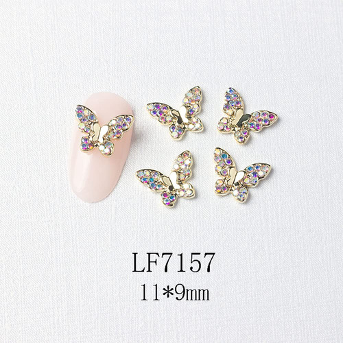 Colgantes Para Uñas Furimuk 3d Con Forma De Mariposa Y Crist