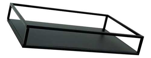 Estante De De Hierro Almacenamiento Rack Negro 30x20x5cm