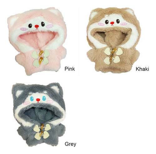 Ropa Para Muñecas Multicolor, Trajes Peludos De Invierno Par