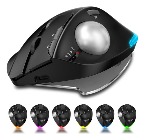 Ratones F-33 Trackball Zelotes Cad Con Pantalla Cruzada