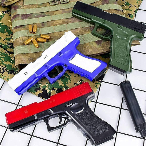 Glock 18 Juguete Bala Suave Simuladora Pistola Realista