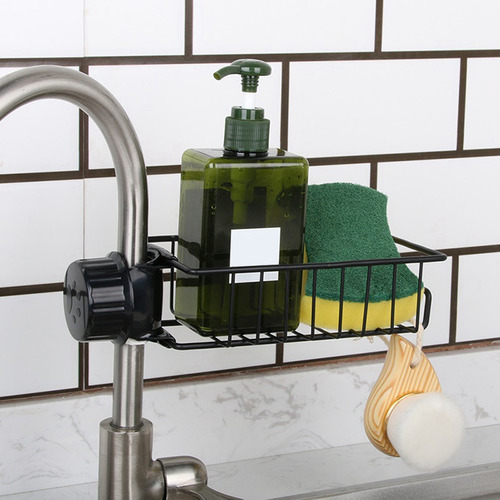 Grifo De Fregadero De Cocina Esponja Jabón Organizador Paño