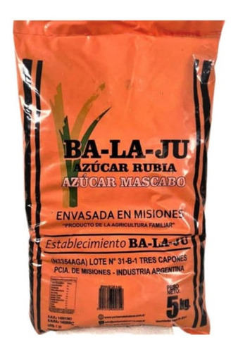 Azucar Mascabo Ba-la-ju X5kg