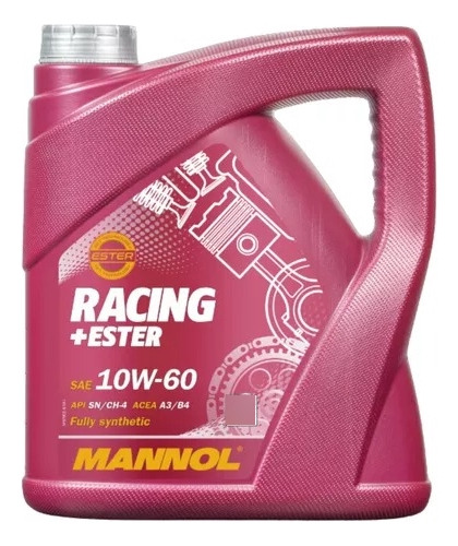 Aceite Motor 10w60 Mannol Racing + Ester 4 Litros