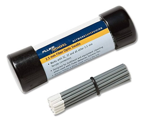 50 Hisopos Limpiadores Para Puertos Sc Y St De 2.5 Mm Fluke Blanco