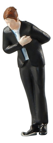 Figura Em Miniatura, Figuras De Homem De Terno Preto