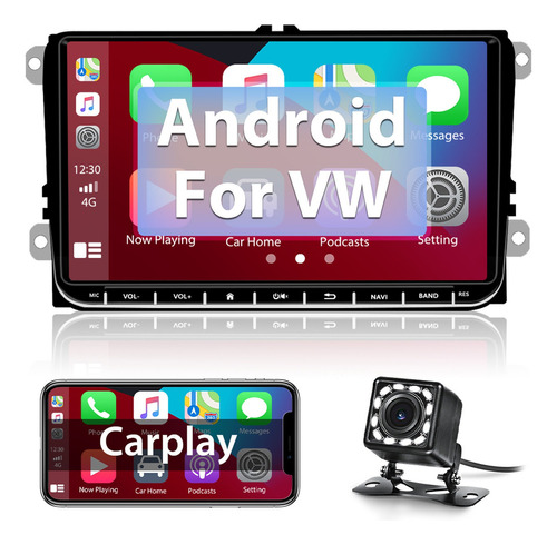 9 Android 10.0 Coche Estéreo For Vw Passat Jetta Polo Carp