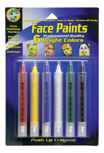 Dab 'n Stic Crayon Push Up Pintura Facial 6