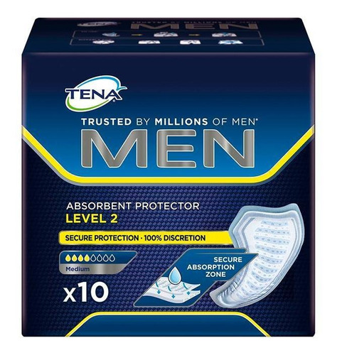 Absorvente Protetor Tena Men Level 2 - 10 Unidades