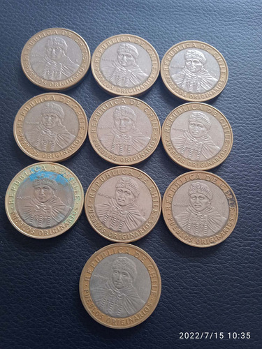 Moeda Chile 100 Pesos (Usado)