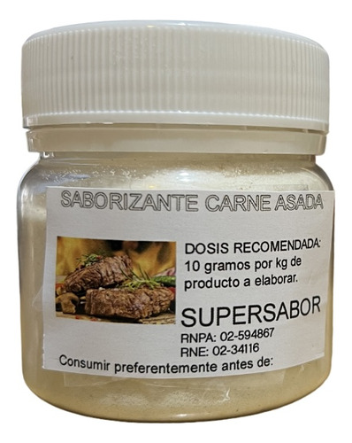 Saborizante Sabor Carne Asada Apto Veganos (quesos