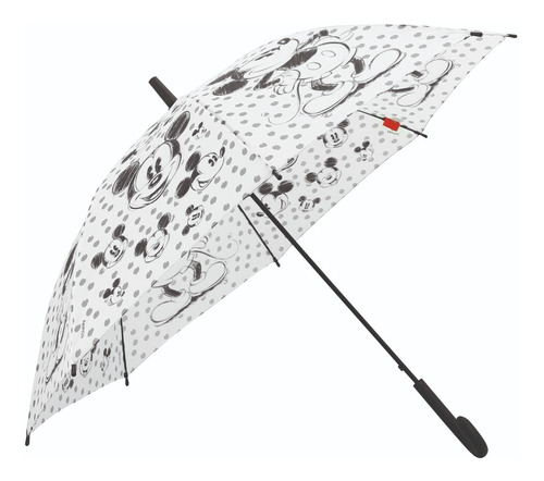 Imagem 1 de 3 de Guarda Chuva Sombrinha Longa Automática Mickey Zippy Toys