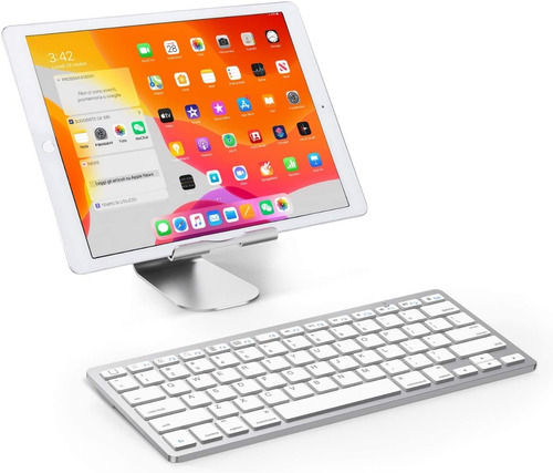Imagen 4 de 4 de Teclado Inalambrico Bluetooth Windows Mac Bateria Incluida