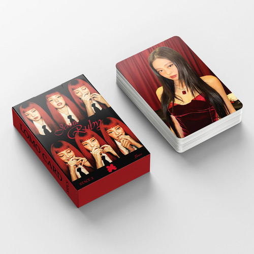 55-bp Tinta Rosa-tarjeta Ruby Like Jennie Jin Jinnie