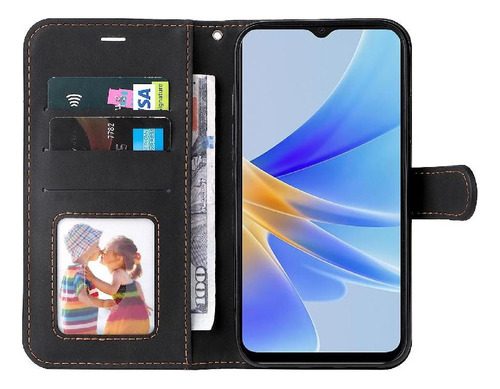 Funda Abatible For Oppo A17 Color Patchwork Único Con Y