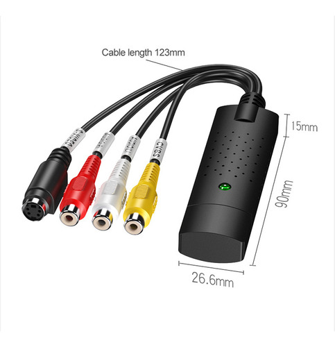 Conversor Vhs Para Digital Captura De Vídeo Usb 2.0 Para Win