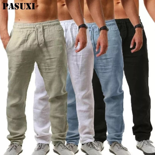 Imagen 2 de 2 de Pantalón De Lino Para Hombre Varios Colores